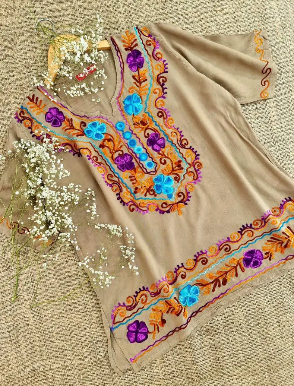 #شومیز #گلدوزی دلبر #هندی 
