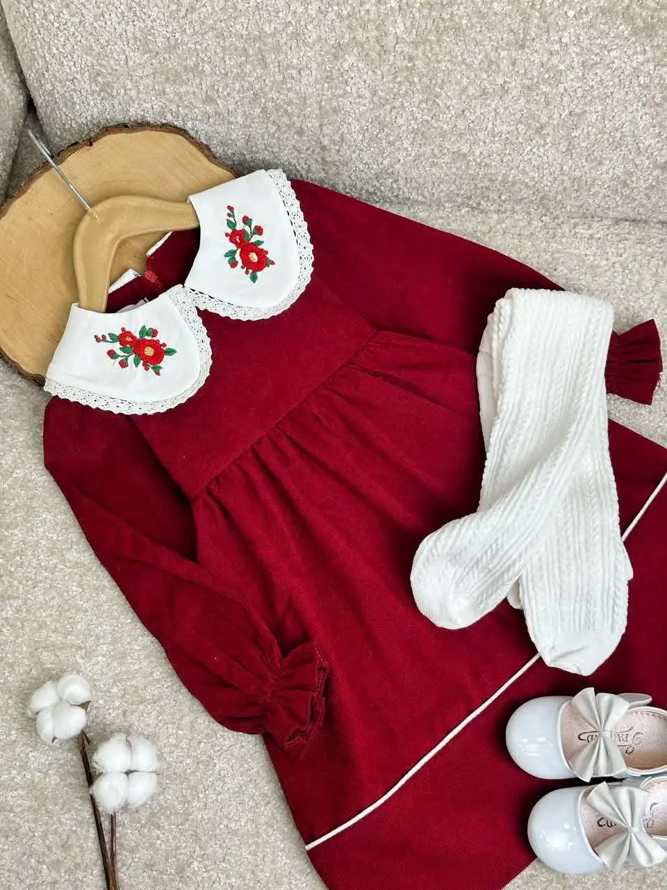 🌺 پیراهن گلدوزی یقه دلبر من...