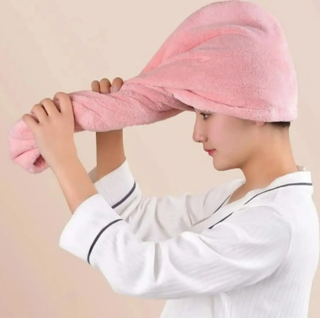 نحوه استفاده از حوله سر جادویی حمام
