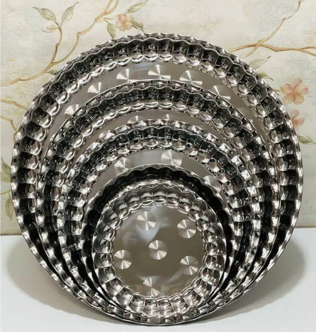 🌸سینی استیل لب کنگره🌸
