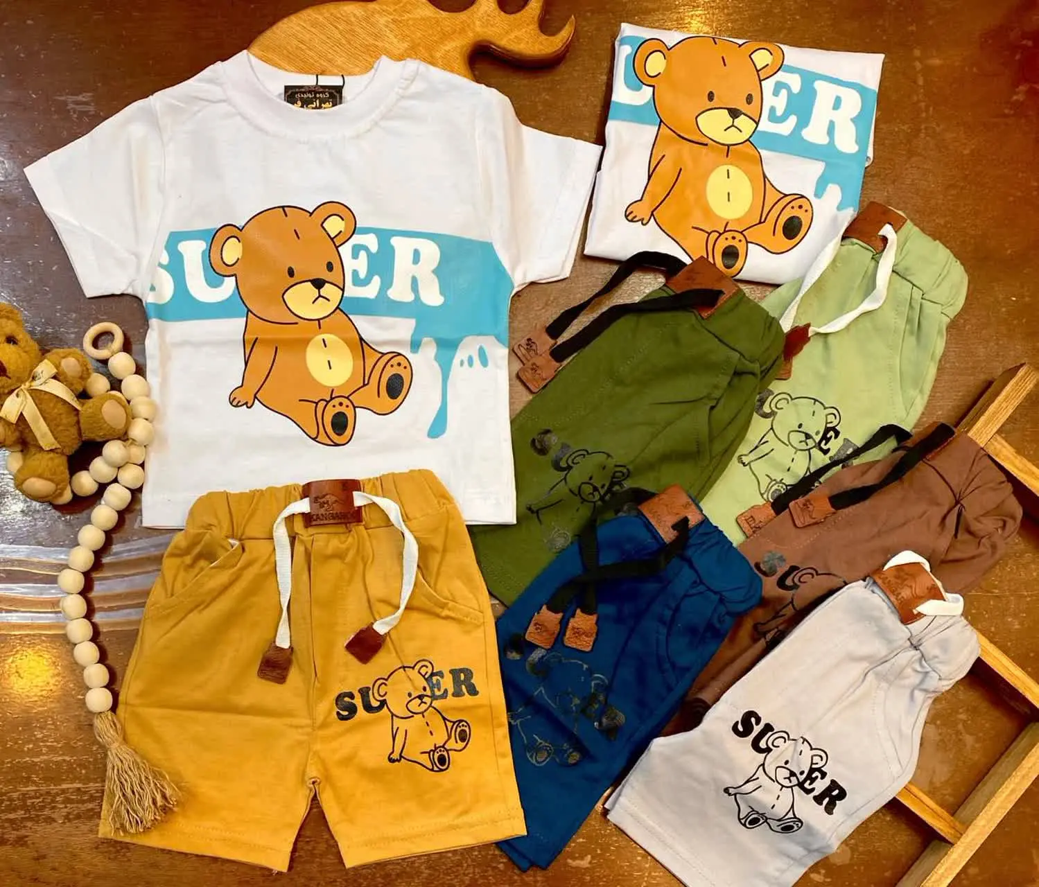 🧶 پسرانه مجلسی 🎀 تیشرت شلوارک
