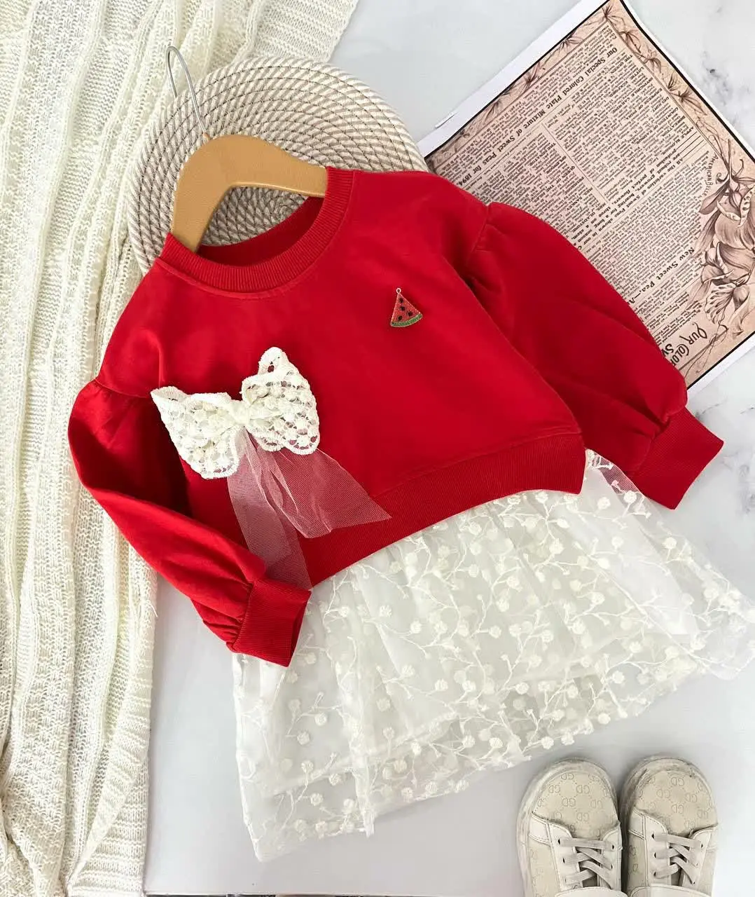 ست سه تیکه یلدایی (پیراهن/س...