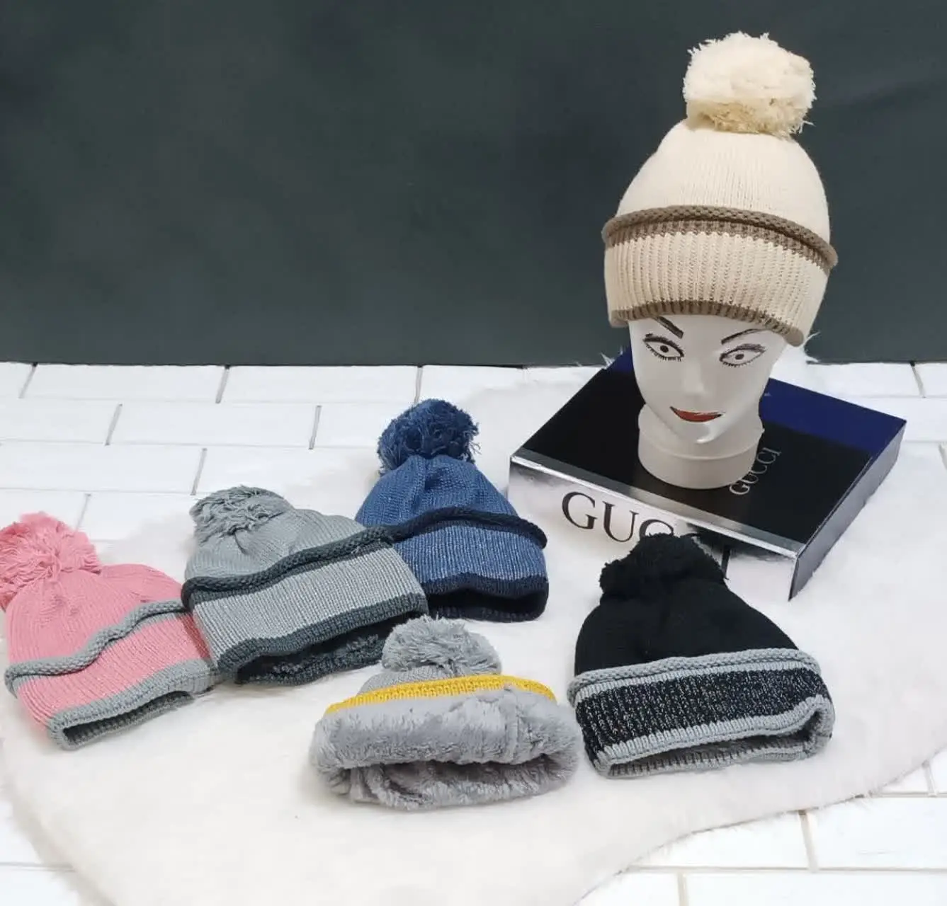 🐝کلاه بافت بچگانه وارداتی