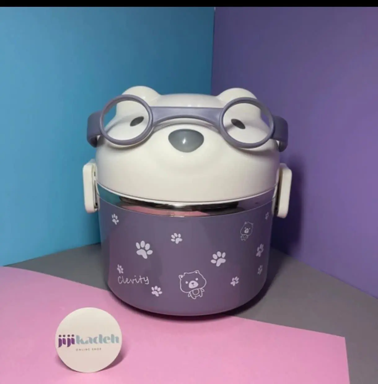 🌈ظرف غذا مدل خرس عینکی