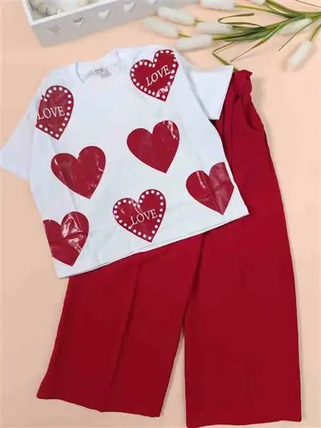 کراپ شلوار heart beat 
