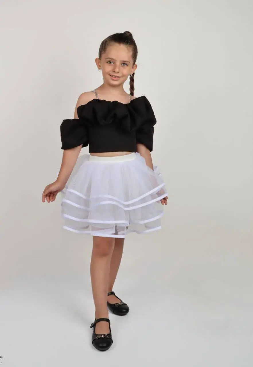 کراپ آستین پفی ژاوین نوجوان