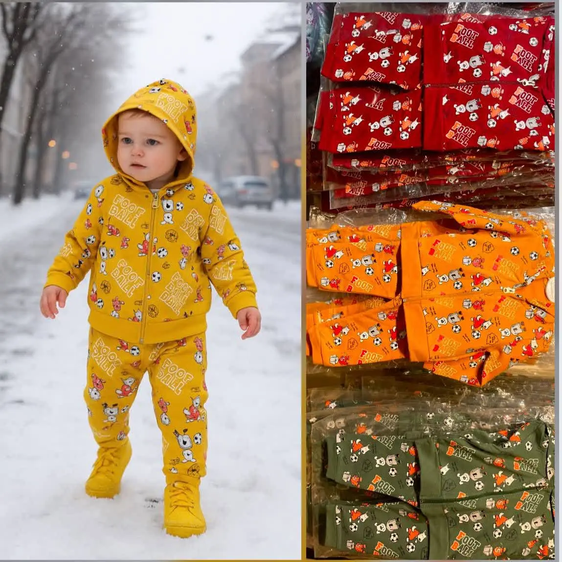 🧶سوشرت شلوار فول چاپ😍 اعلا بچه