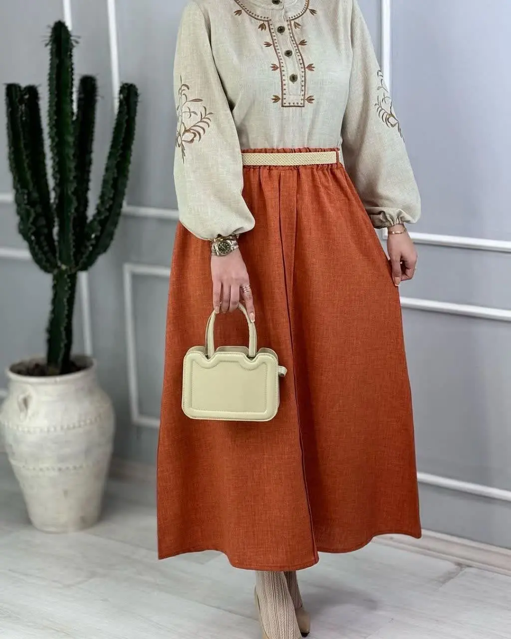 ست شومیز و دامن مد
