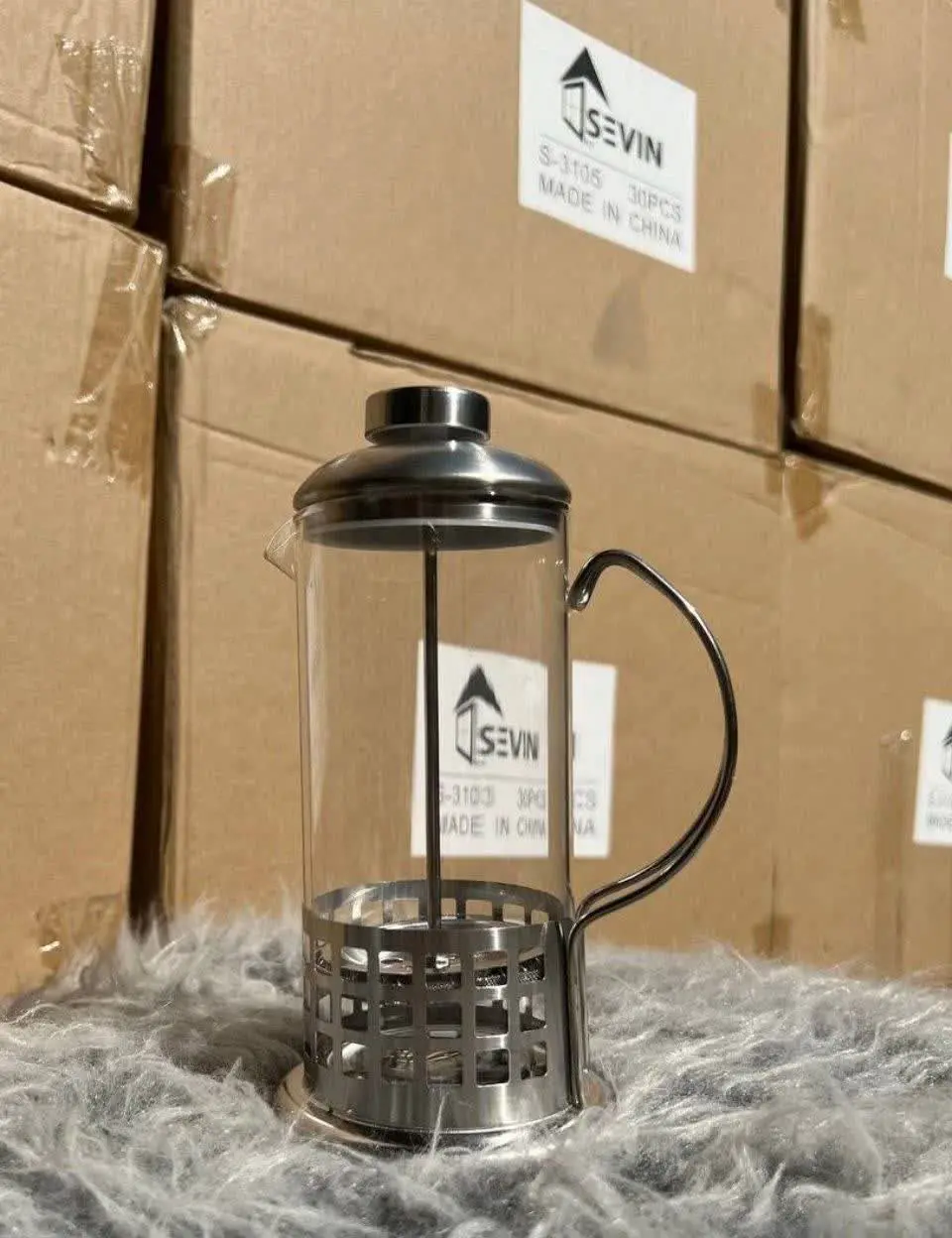 فرنچ پرس. دمنوش استیل ۶۰۰ میلی
