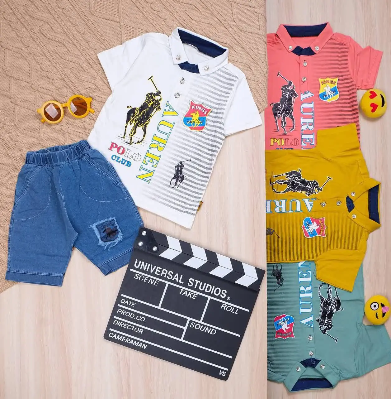 👫تیشرت و شلوارک پنبه یقه فرنچ POLO👫
