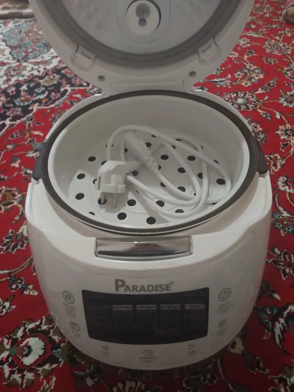 پلوپز ۱۹ کاره پارادایس مدل P_۷۲کارایش عالیه کارتن هم داره دوبار بیشتر استفاده نشده ببینید خودتون متوجه میشین
