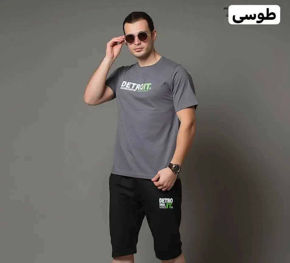 🖋نام: تیشرت شلوارک مردانه دیترویت
