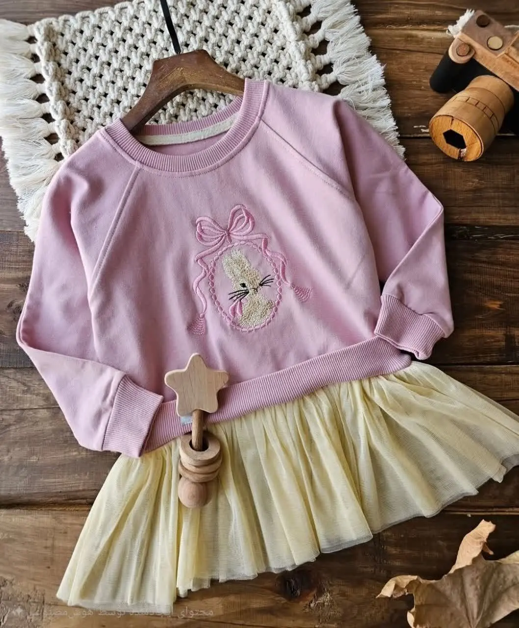 تونیک دخترانه خرگوش پاپیونی