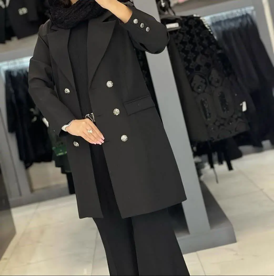 مانتو مدل شش دکمه سایز بزرگ...