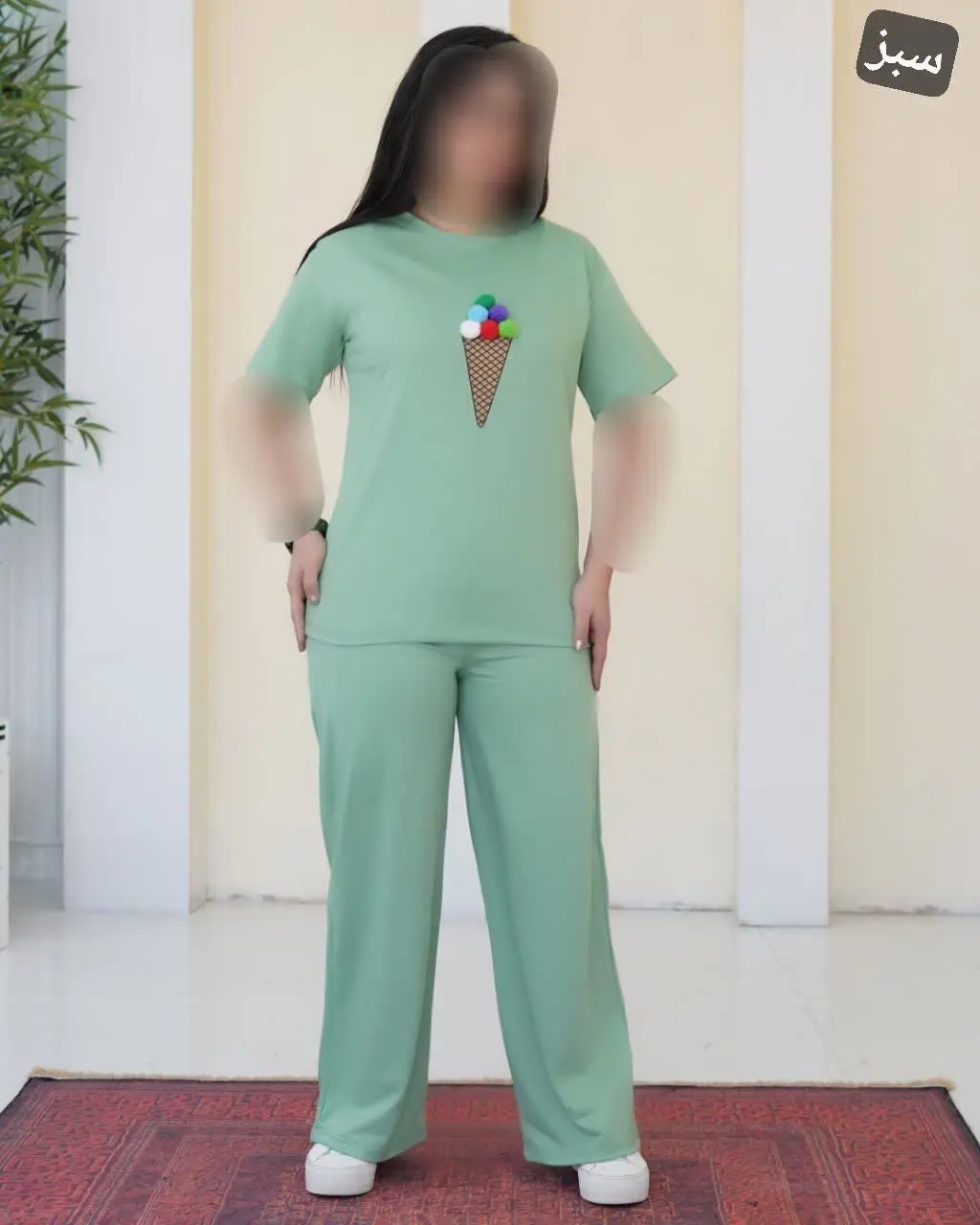 نام: ست تیشرت شلوار بستنی
