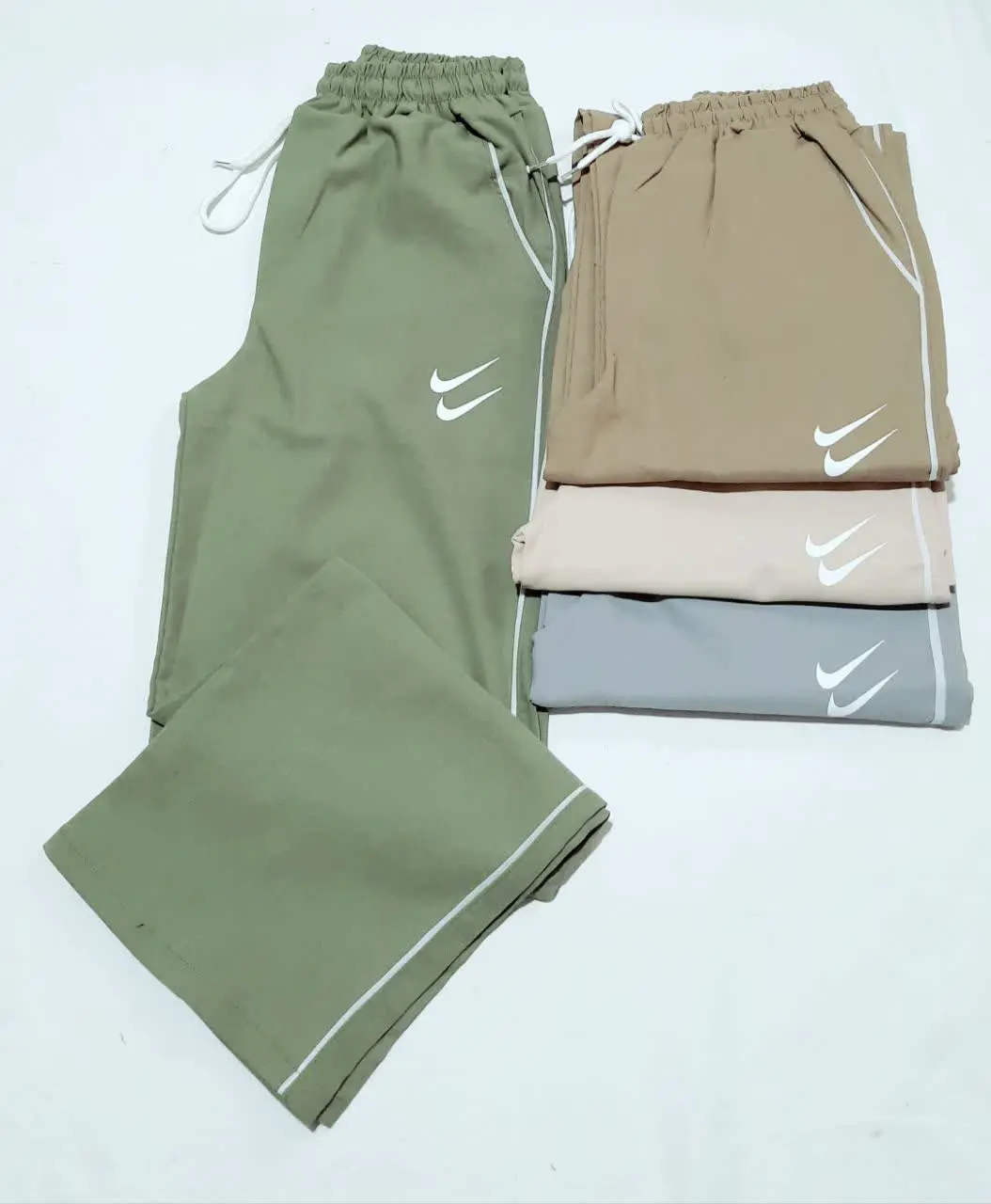 🌼شلوار کتان درجه یک نایک، نوار بغل
