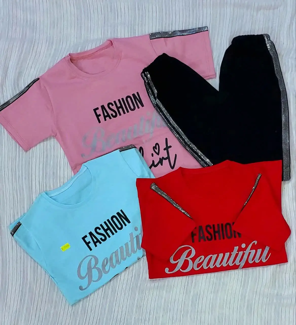 تیشرت شلوار دخترانه طرح 
