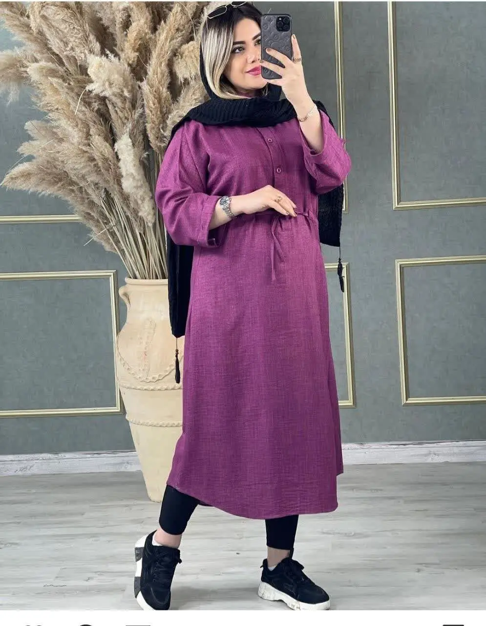 🟢 مانتو بابوس کمر گت 
