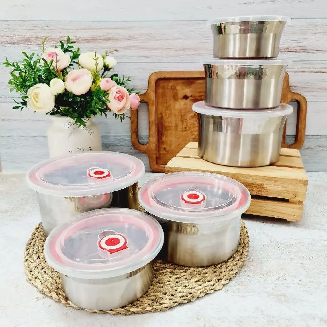 🥘ظرف غذای استیل سوپاپ دار