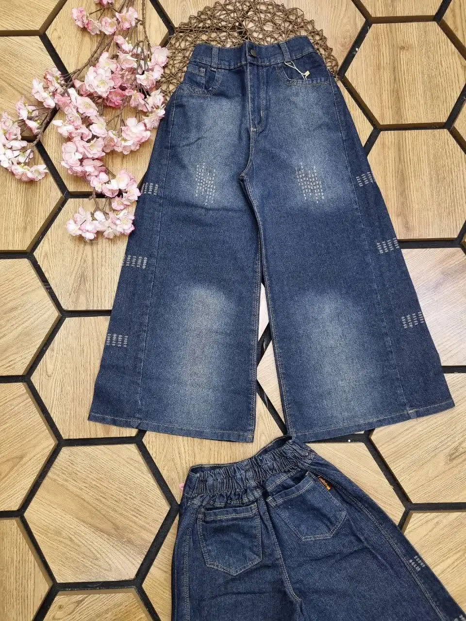 👖شلوار لی شافل دخترانه 👧