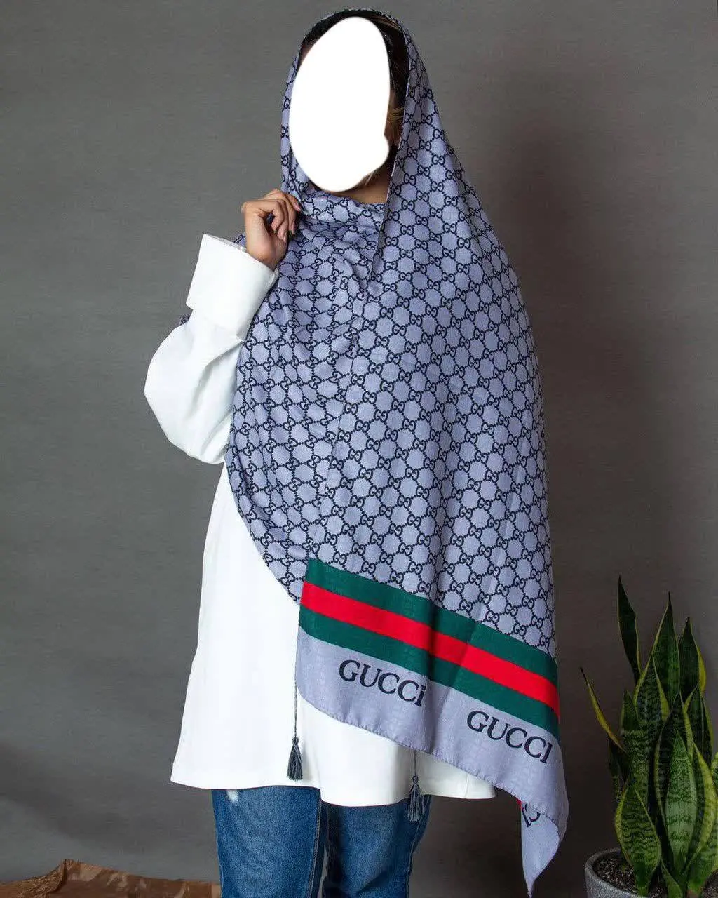 ☪️شال گوچی نخی
