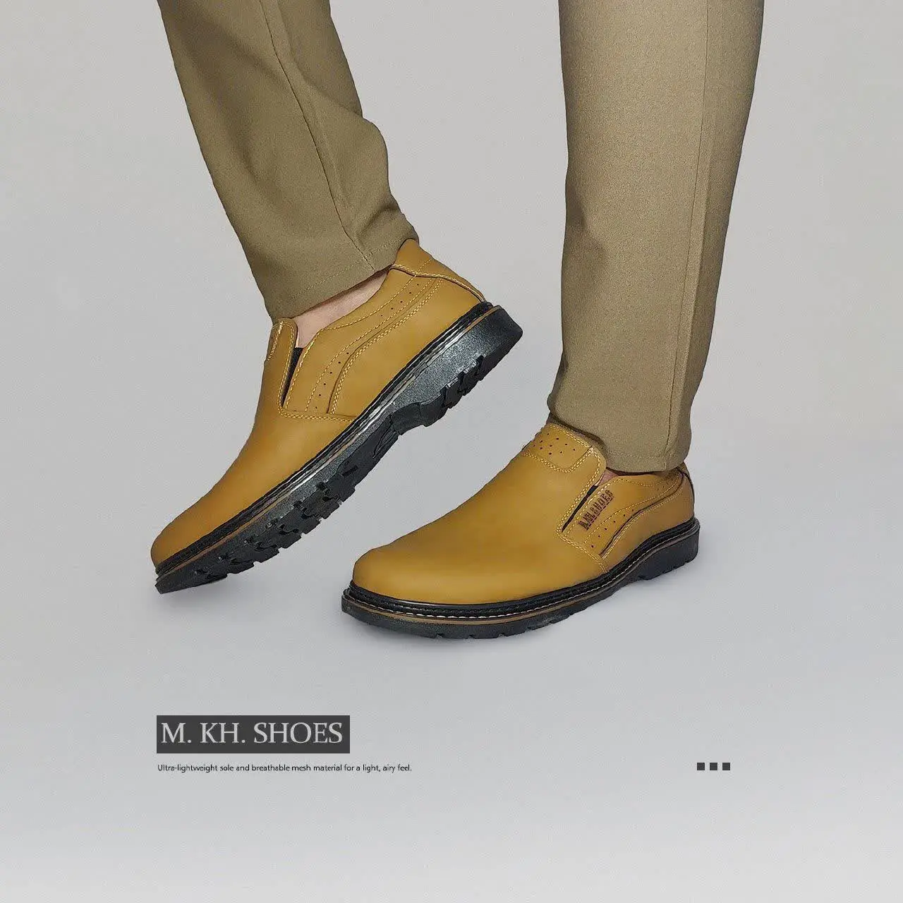 🔸 کفش مجلسی مردانه کرمی مدل ۱۳۳۲
