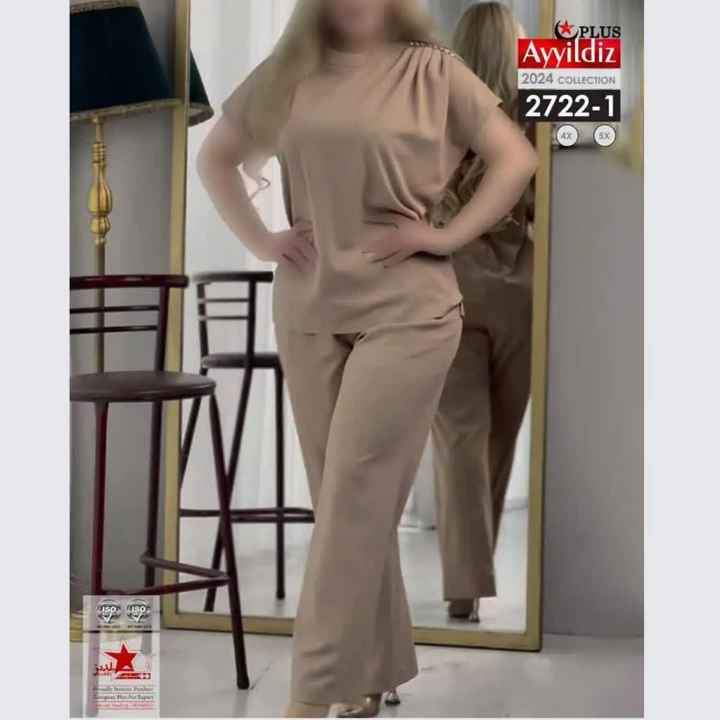 🔸 نام: #ست بلوز شلوار مجلسی #سایزبزرگ
