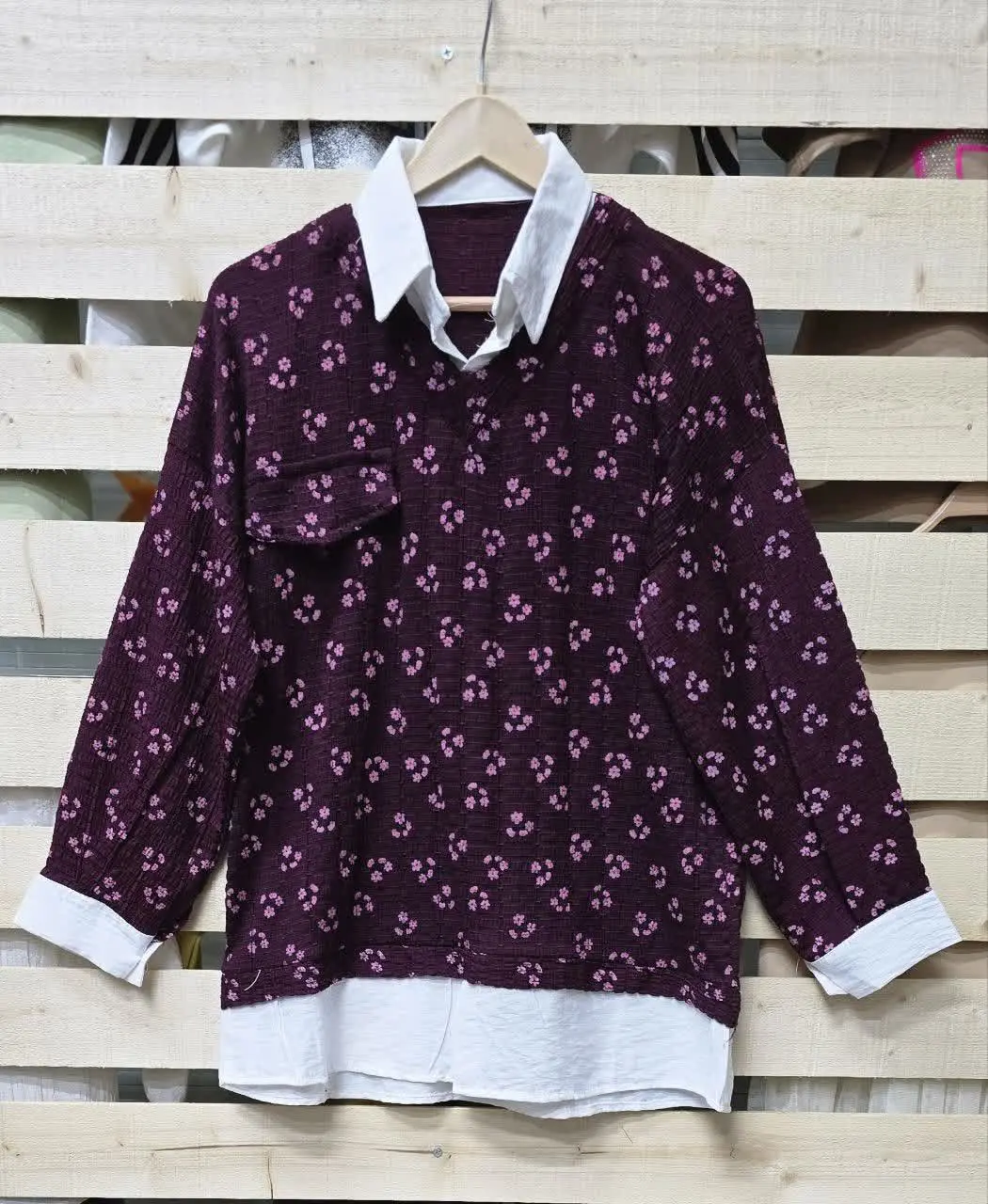 ♨️ شومیز یقه دار کاملس😍