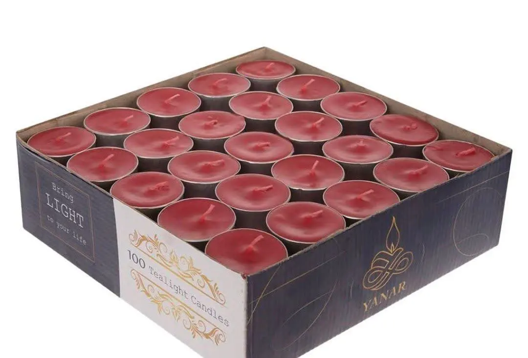 شمع وارمر سفید و قرمز
