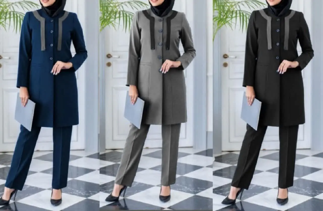 نام: مانتوشلوار اداری ترنج
