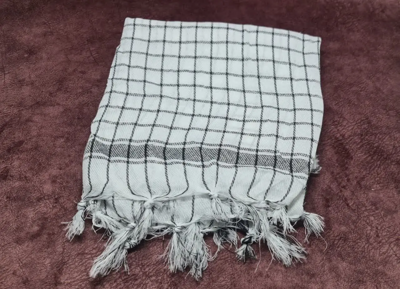 ⚜️چفیه سفید گره دار