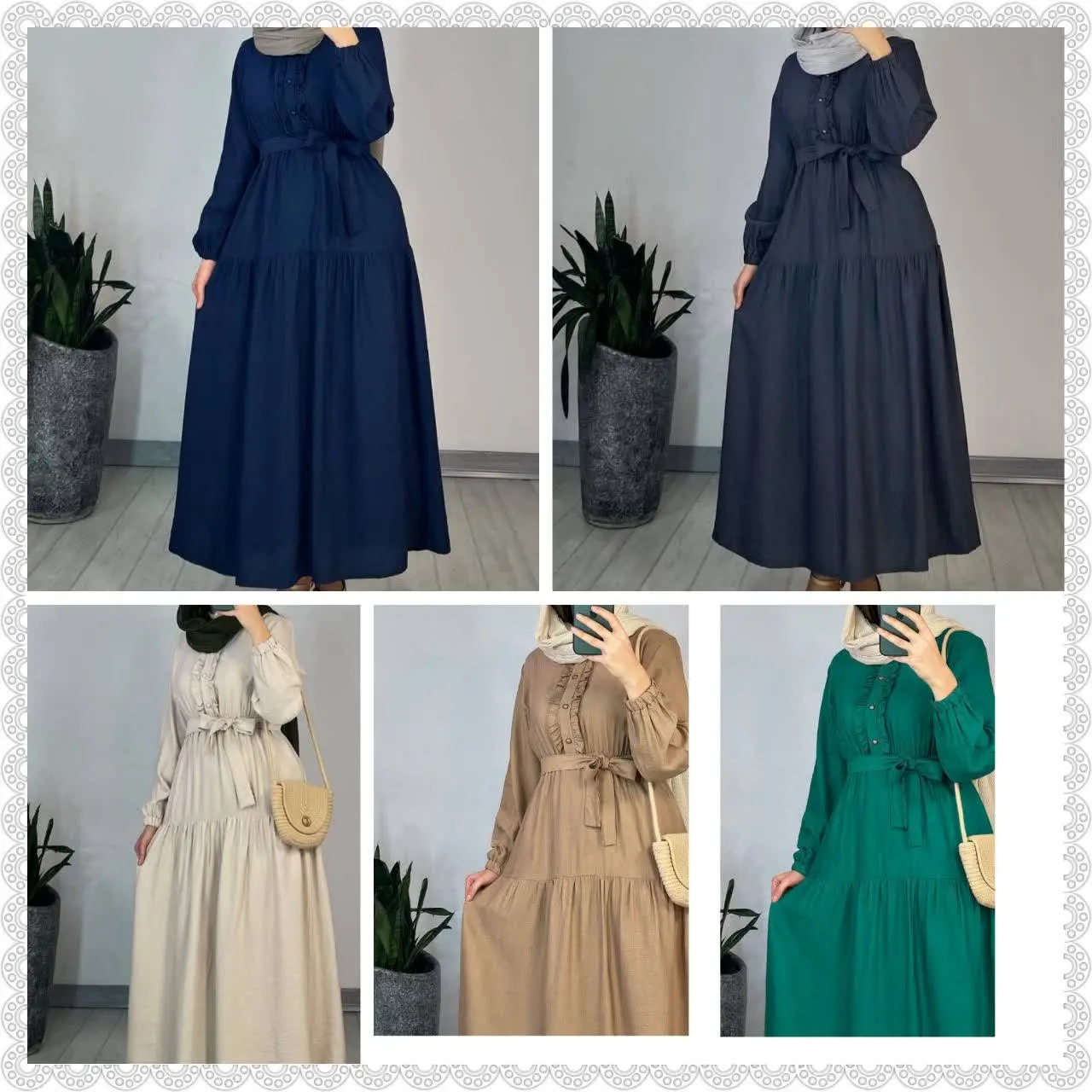 🖋نام: پیراهن بلند مانتو محجبه
