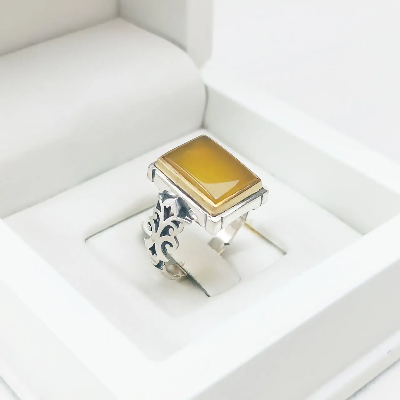 انگشتر نقره مردانه ۴ گوش سر...