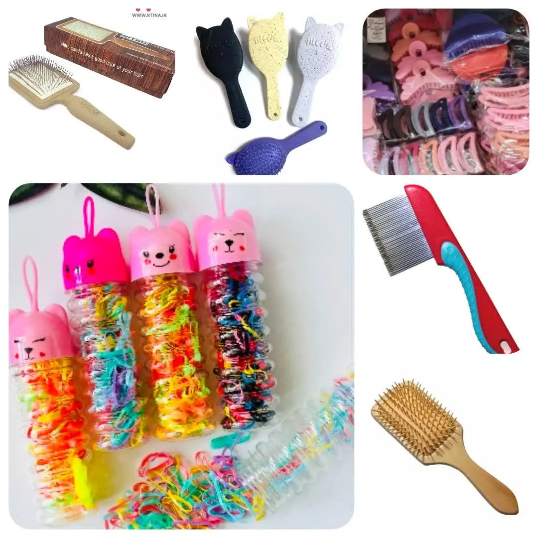 💇 شارژ انواع برس و شانه و گیره و کش مو
