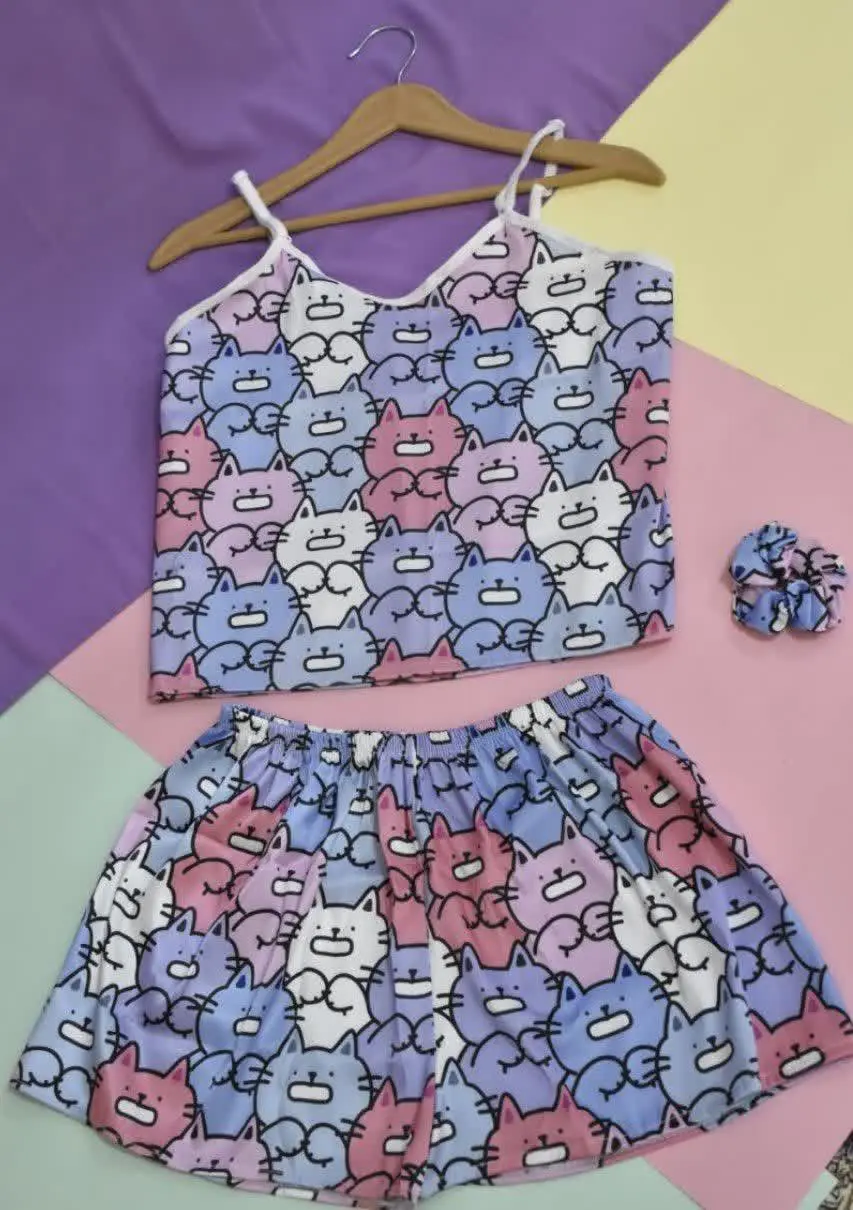 ست تاب شورتک گربه😍
