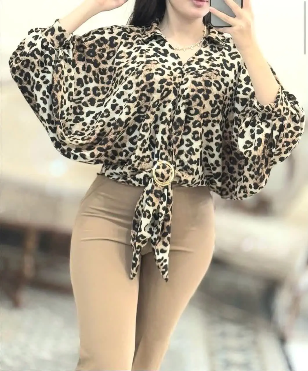 🌼شومیز جلو سگک مجلسی
