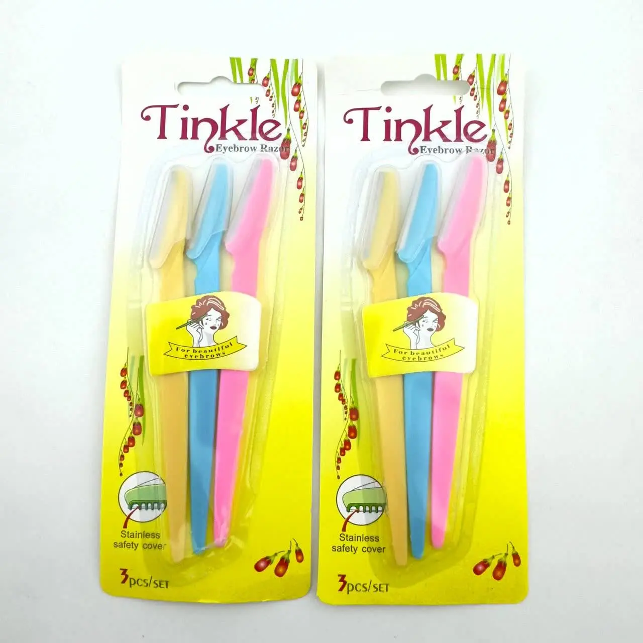 پک سه تایی تیغ ابرو تینک لب...