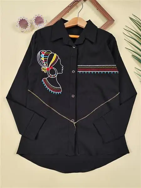 شومیز نیمرخ دختر 
