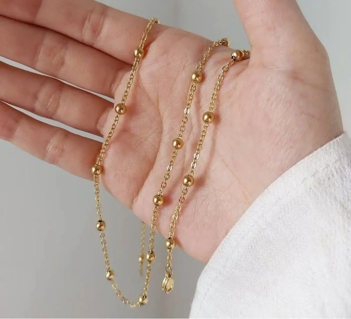 💍گردنبند توپی دقیقا مشابه طلا 🤤 
