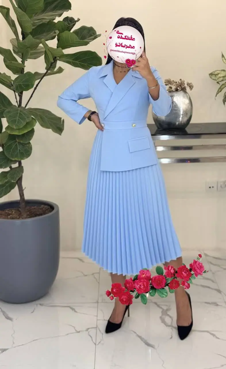 مدل کت و دامنی پلیسه (وصل بهم) 
