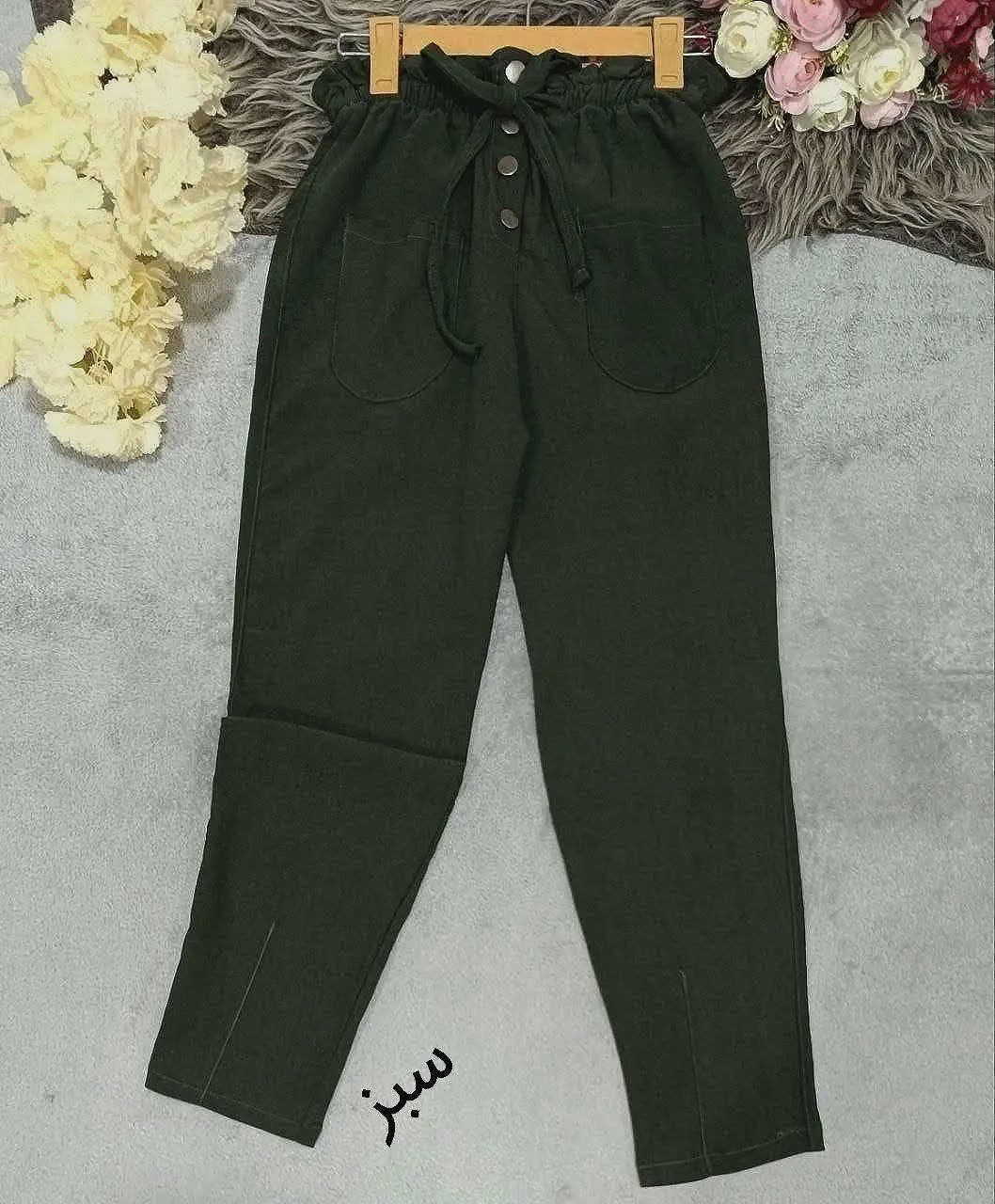 شلوار مام کتان ۱۱۰۷