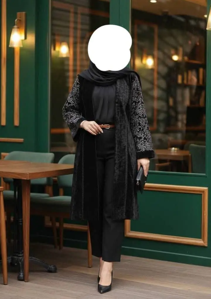 👚نام: مانتو مخمل ترمه