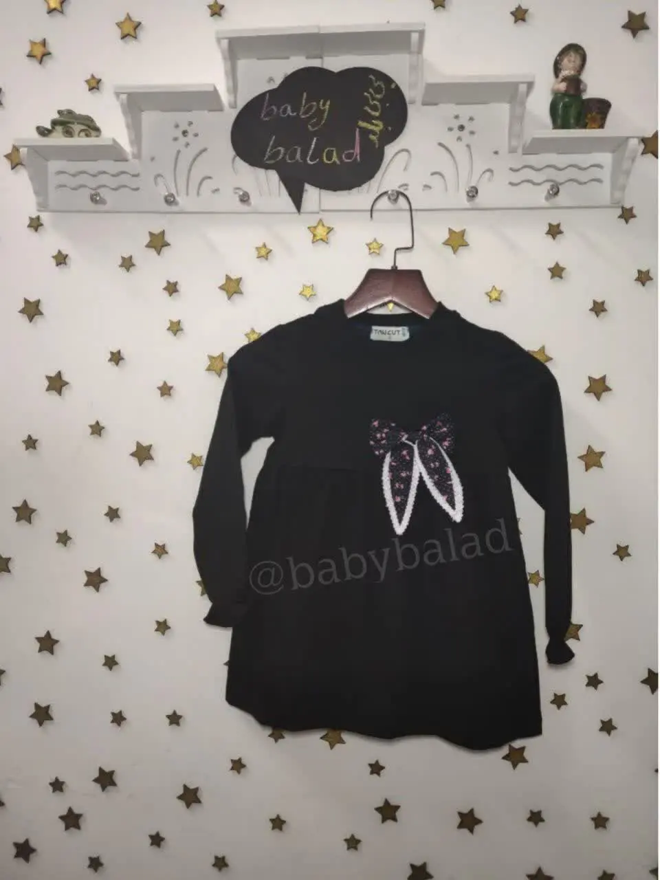 پیراهن پاپیونی سایز ۵ سال
