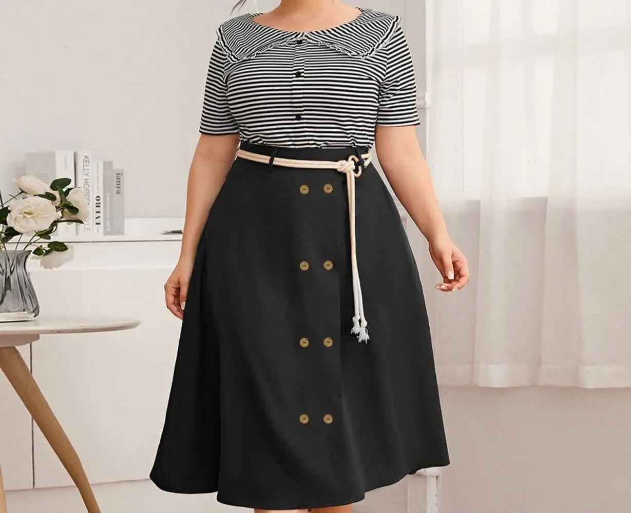 🔸 پیراهن فانتزی مجلسی یقه گ...