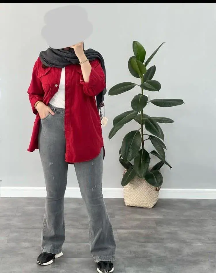 🍃نام: شومیز مانتویی عسل
