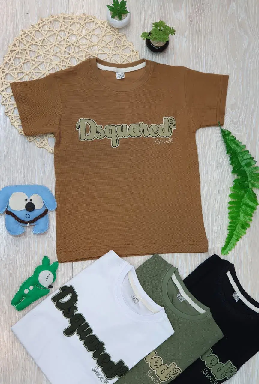 👕تیشرت پسرانه حصیری گلدوزی
