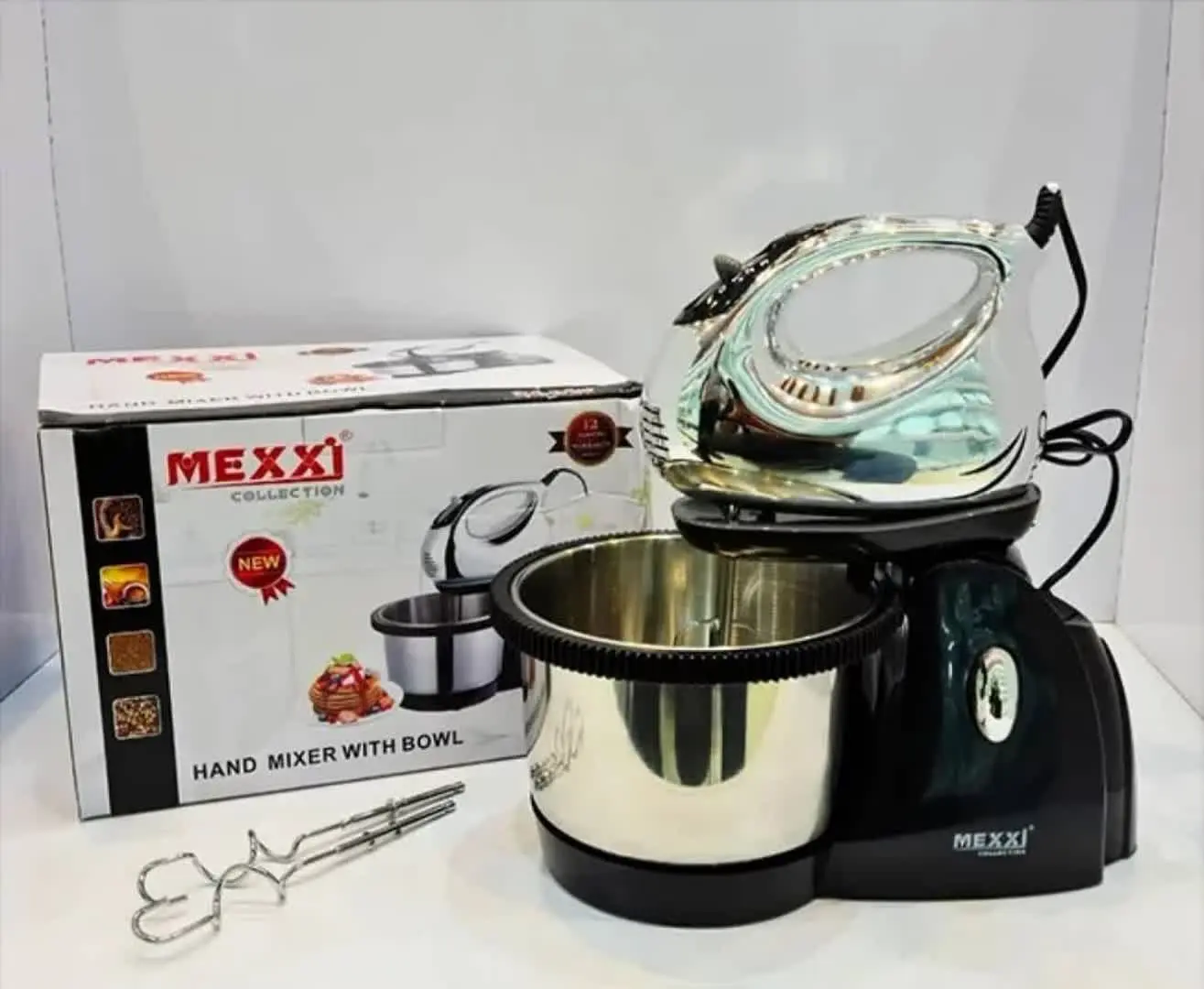 همزن کاسه دار مکسی شارژ شد