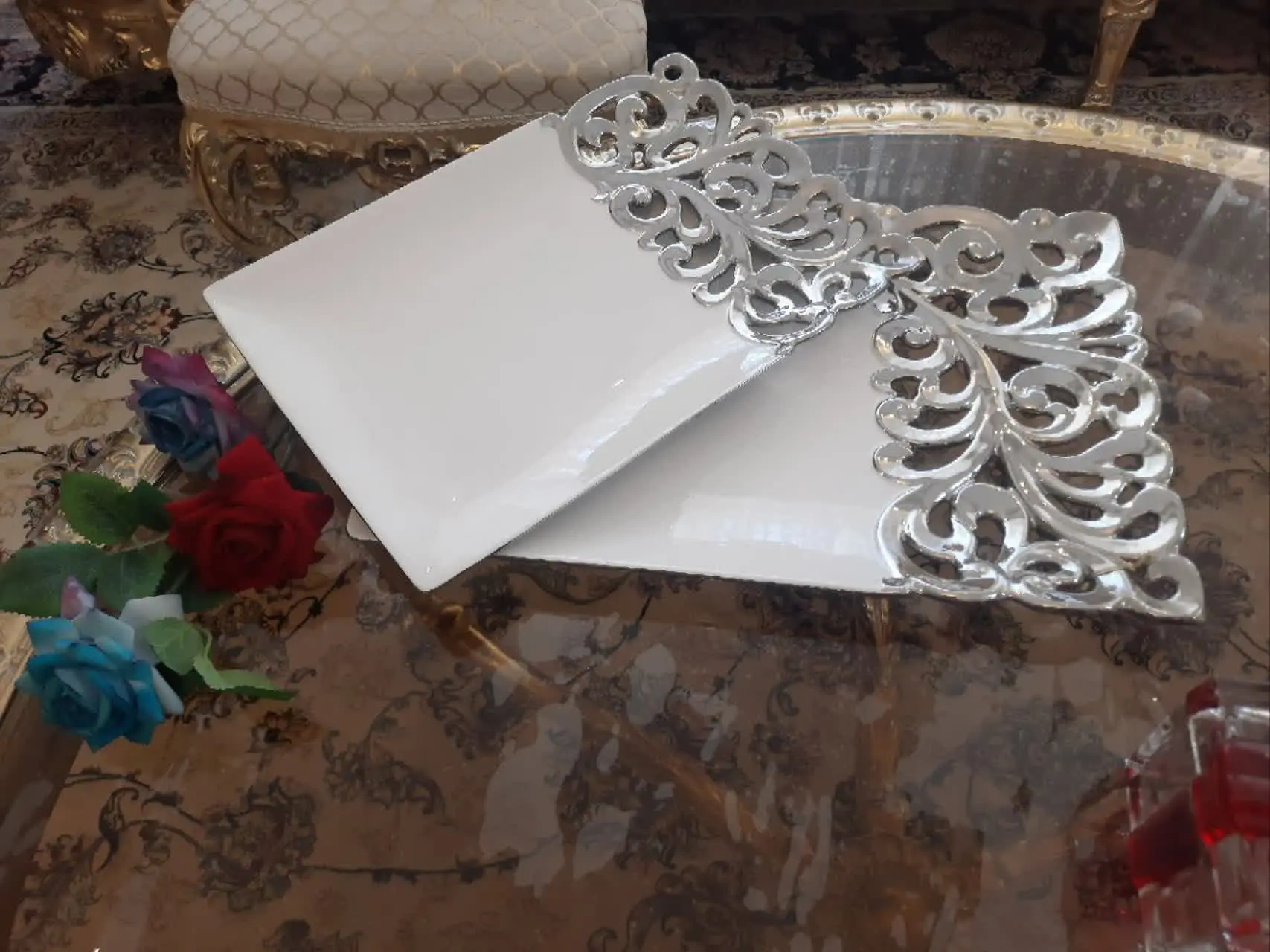 ۲ عدد دیس بزرگ سرامیکی 
