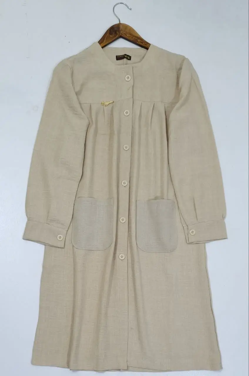 ✅مانتو بلند جلوباز دوجیب