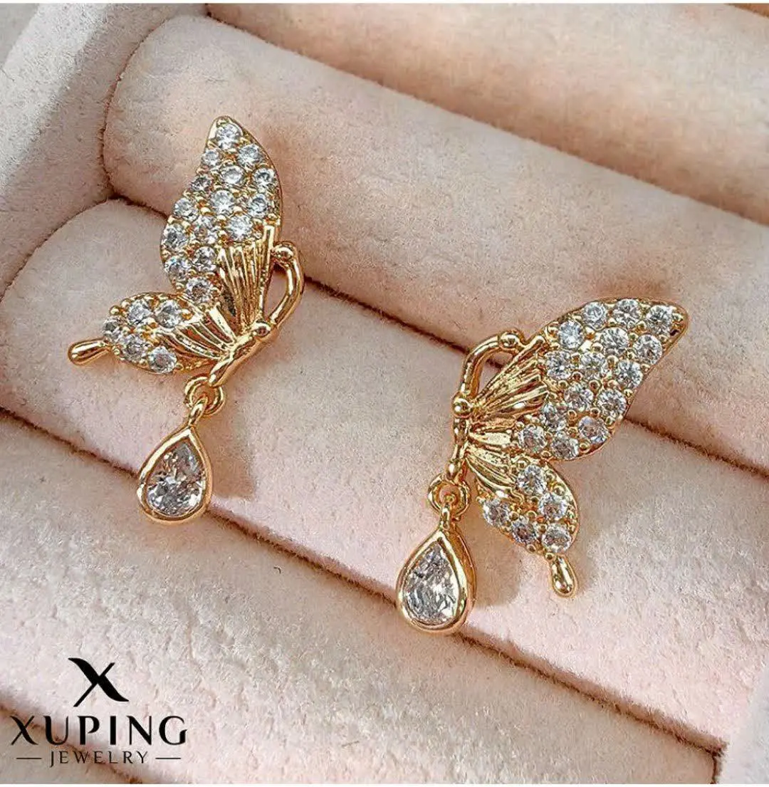 گوشواره آویزدار پروانه از ب...